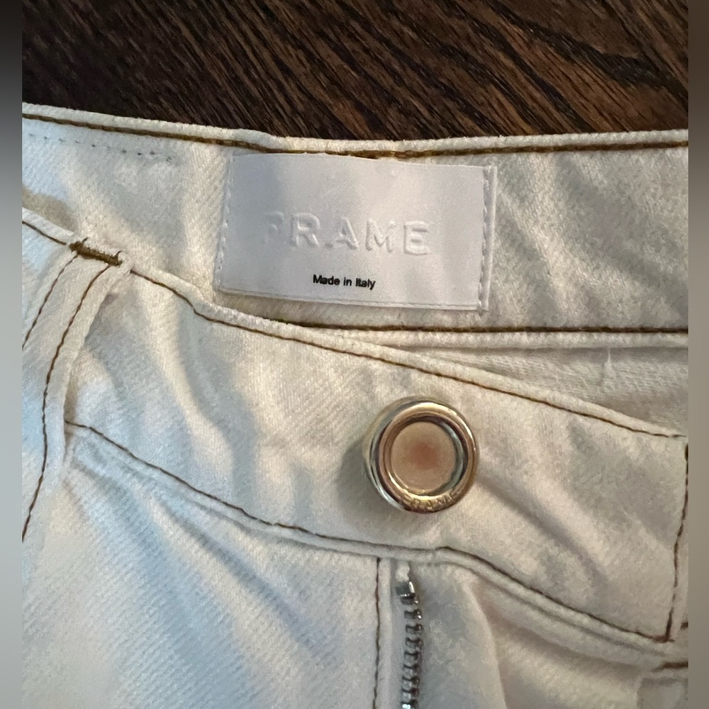 New Frame jeans cream straight